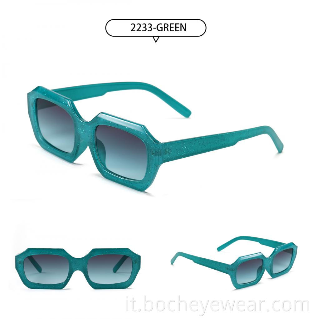 green square sunglasses